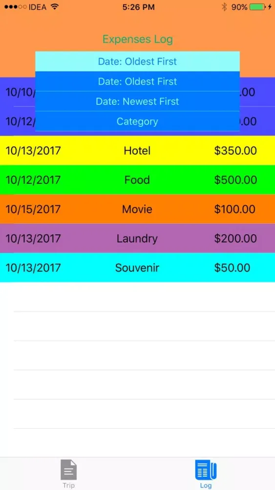 Скриншоты Travel Budget Manager