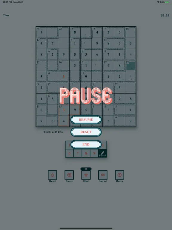 Скриншоты Killer Sudoku Challenge iPad 