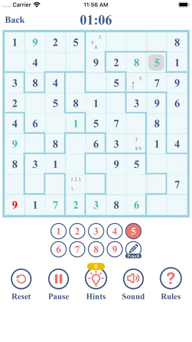 Tangkapan layar Jigsaw Sudoku Challenge