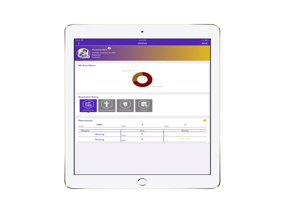 Tangkapan skrin Shinken App iPad 