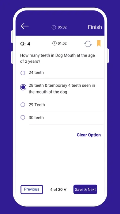 Capturas de tela do Veterinary Exam MCQs: Vet Quiz