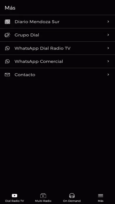 Zrzuty ekranu DIAL RADIOS MENDOZA ARG