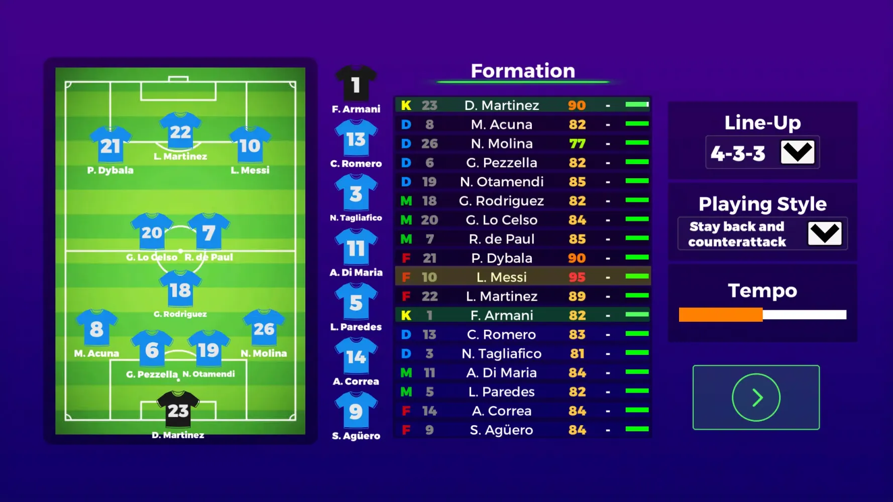 Copa America Penalty Freekick Screenshots