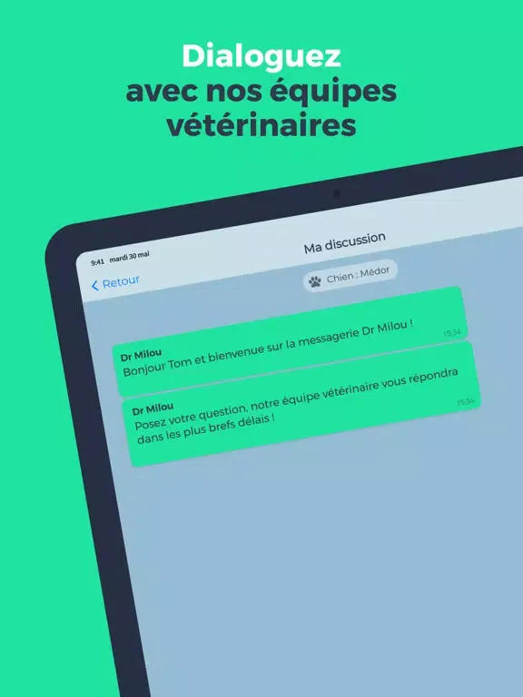 Tangkapan layar Dr Milou iPad 