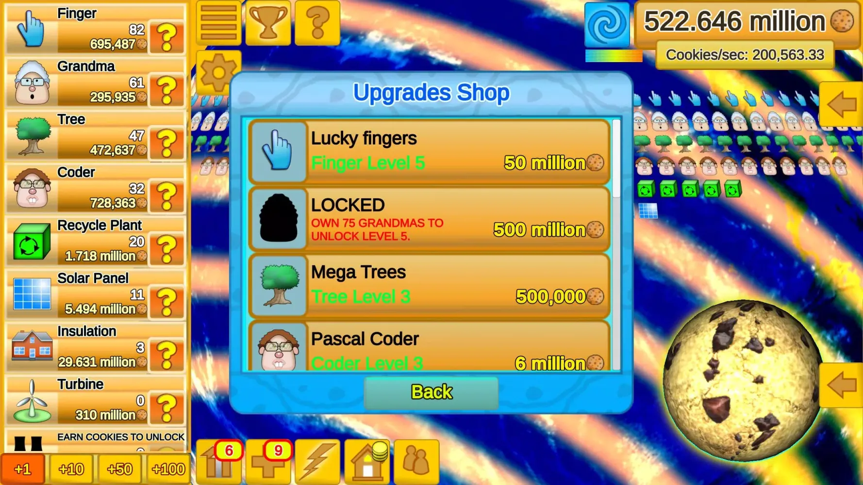 Cookie Clicker Save The World স্ক্রিনশট