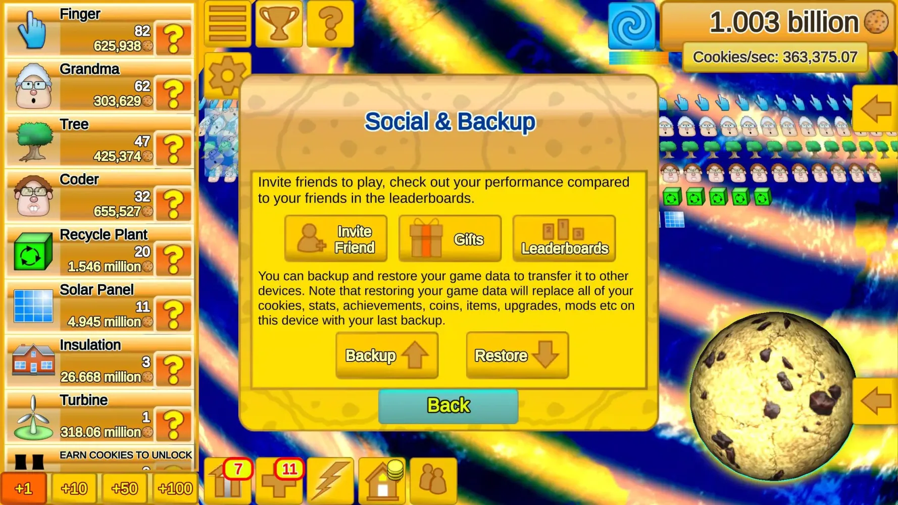 Cookie Clicker Save The World স্ক্রিনশট