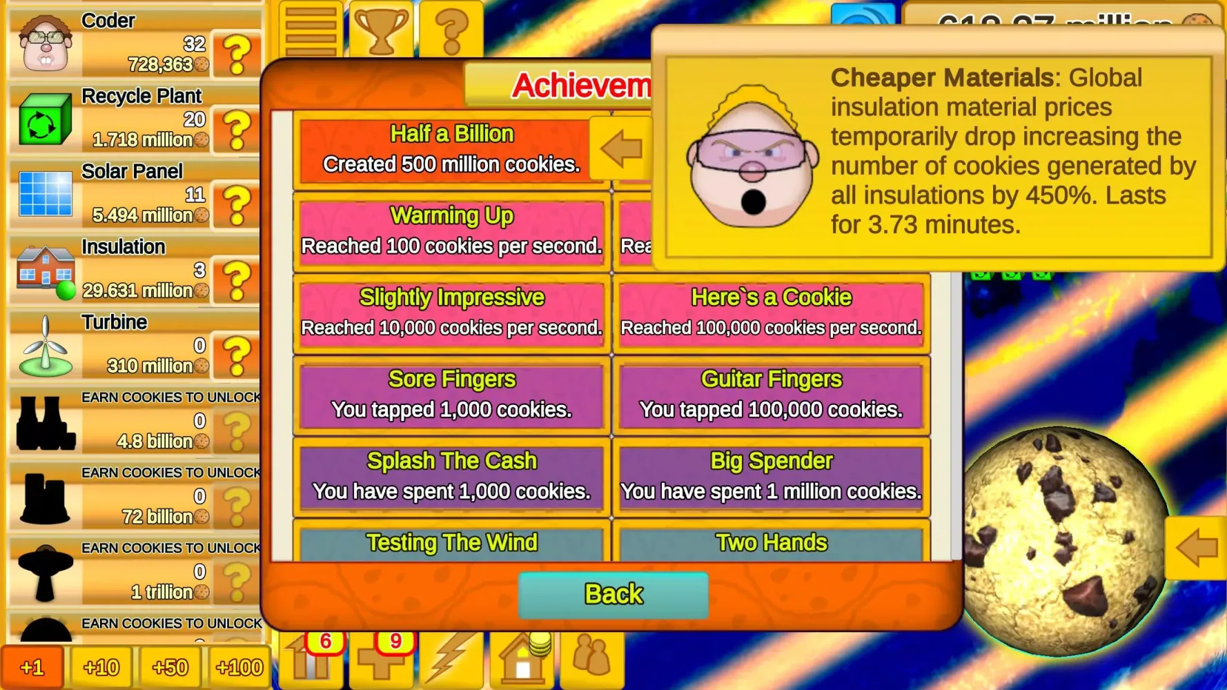Cookie Clicker Save The World স্ক্রিনশট