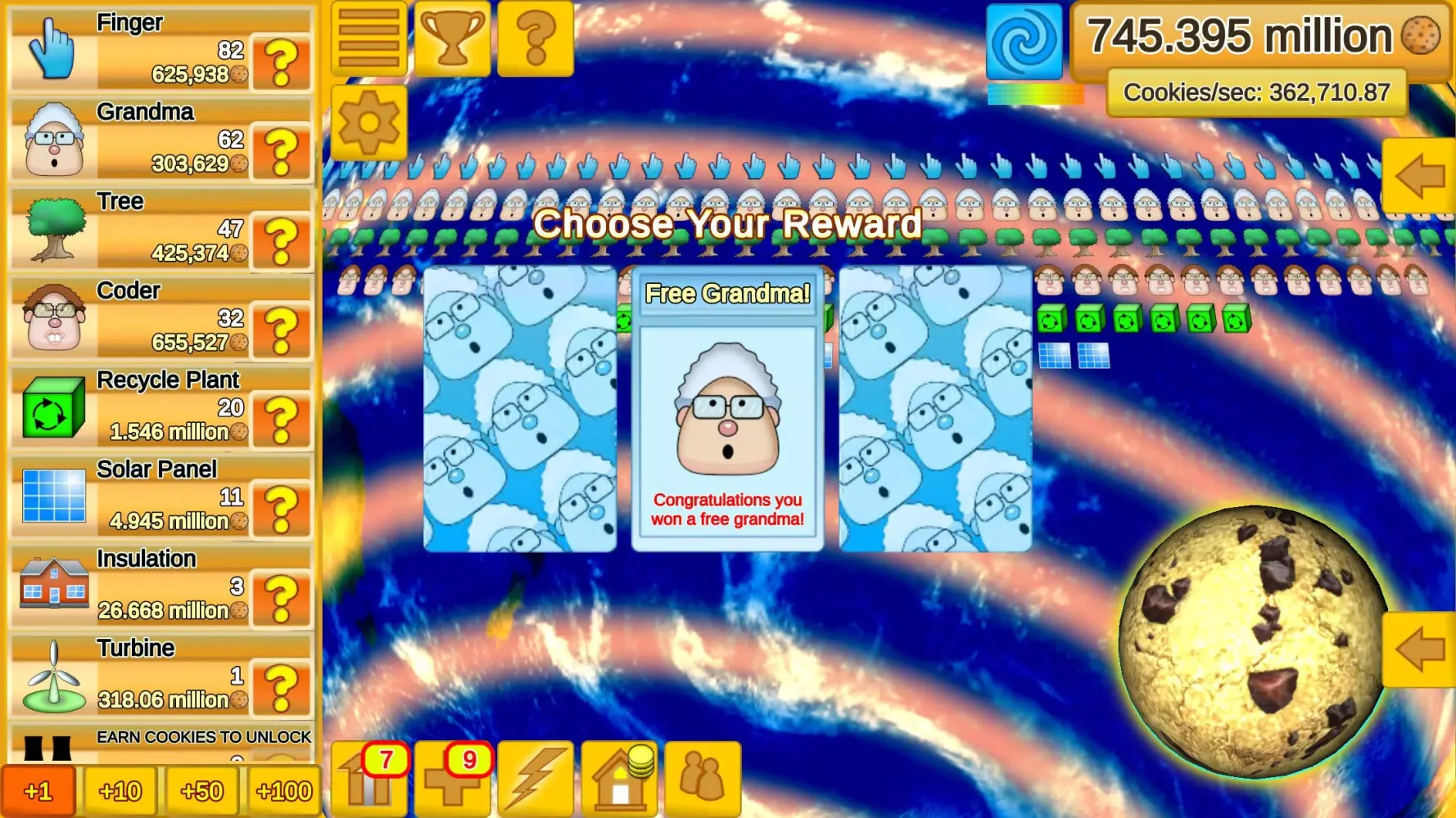 Cookie Clicker Save The World স্ক্রিনশট