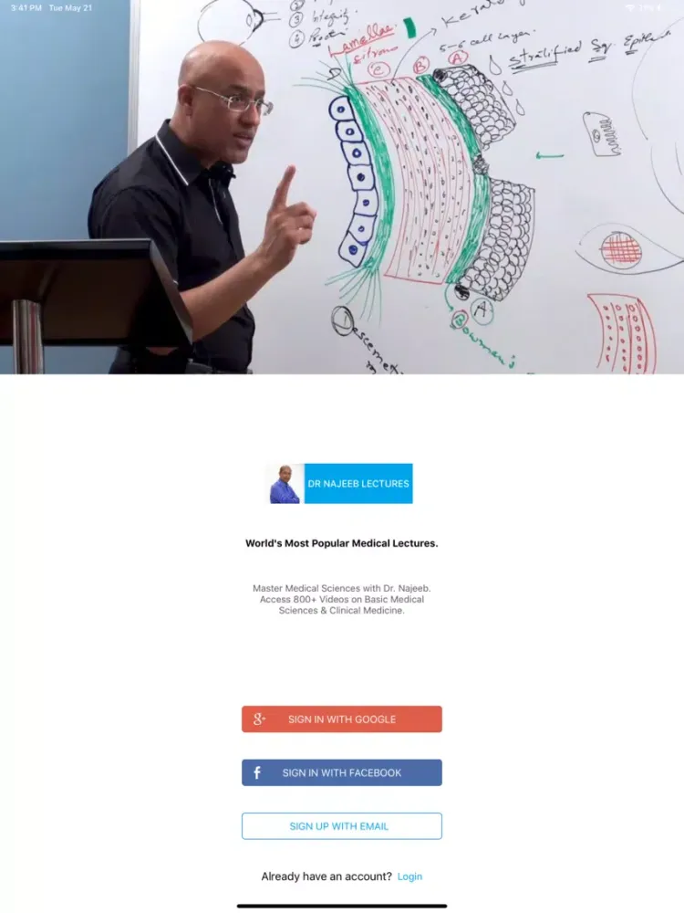 ภาพหน้าจอของ Dr. Najeeb Lectures iPad 