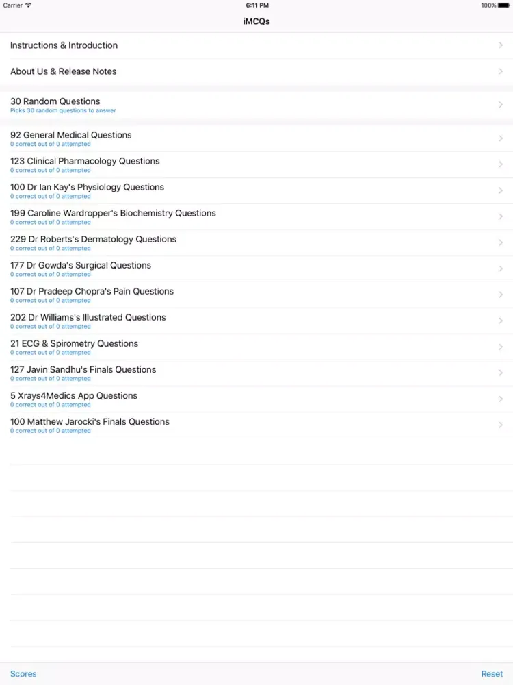 iMCQs in General Medicine iPad  Screenshots