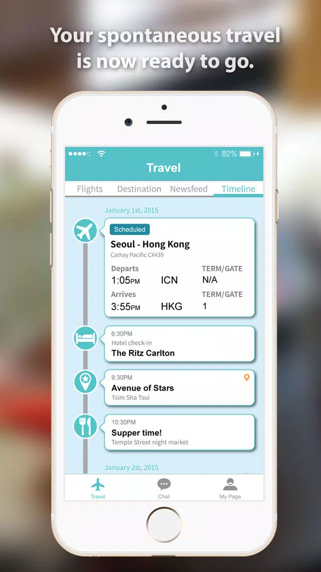 Tangkapan layar nadooFly - Personal Assistant, Human Concierge Service, Smart Travel Map, recommendation