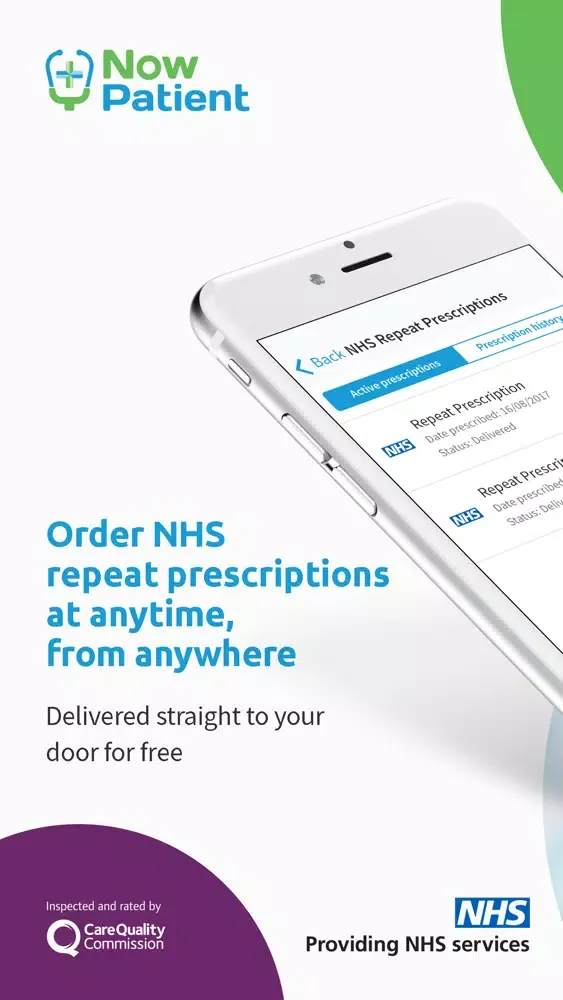 Now Patient: NHS Prescriptions Screenshots