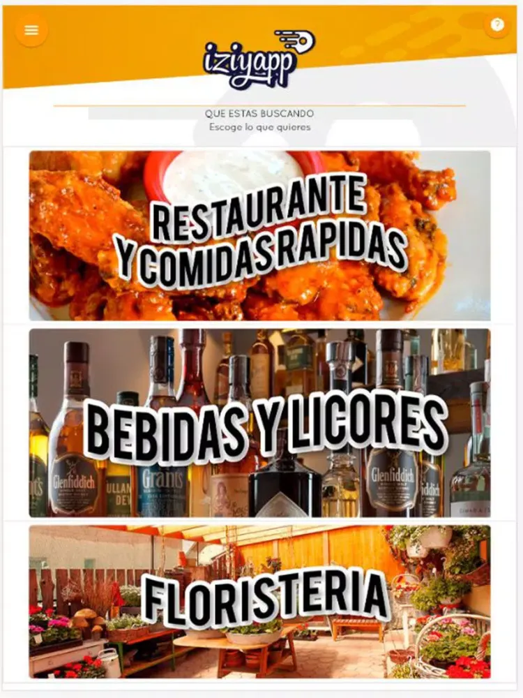 Iziyapp Domicilios iPad 應用截圖