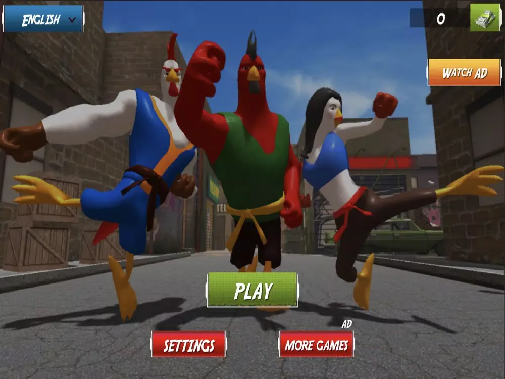 Angry Rooster Kung Fu Fighting iPad  Screenshots