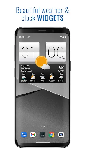 Sense V2 Flip Clock & Weather Screenshots
