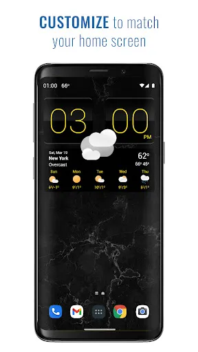 Sense V2 Flip Clock & Weather Screenshots