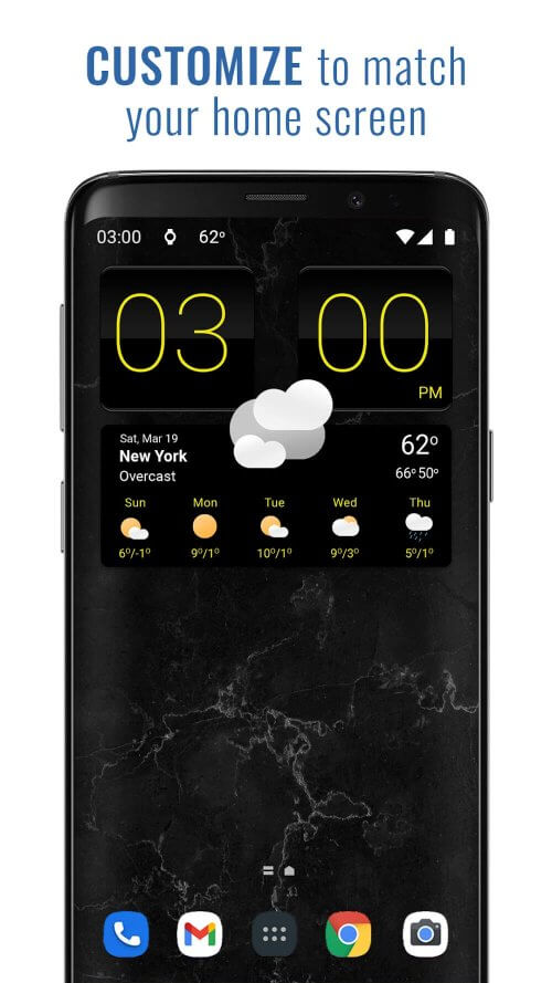 Sense V2 Flip Clock & Weather-screenshot-2