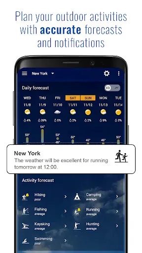 Transparent clock and weather Screenshots