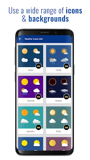 Transparent clock and weather Screenshots
