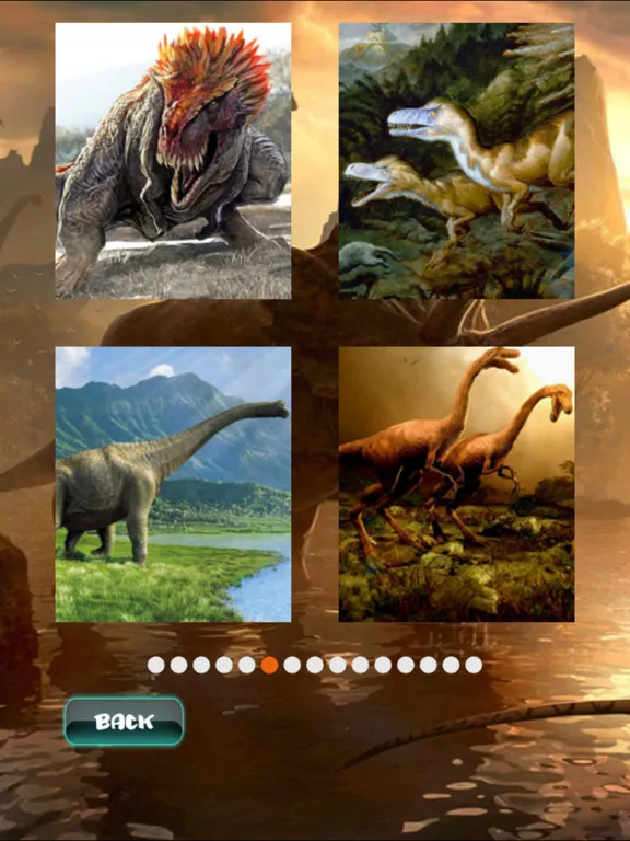 تصاویر Dinosaurs Puzzles iPad 
