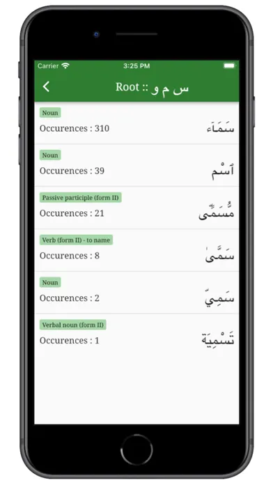The Quranic Words Ekran Görüntüleri