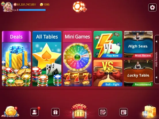 Capturas de tela do DH Poker - Texas Hold'em Poker iPad 