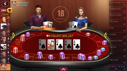 Capturas de tela do DH Poker - Texas Hold'em Poker