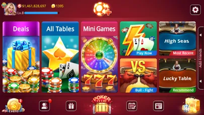 Capturas de tela do DH Poker - Texas Hold'em Poker