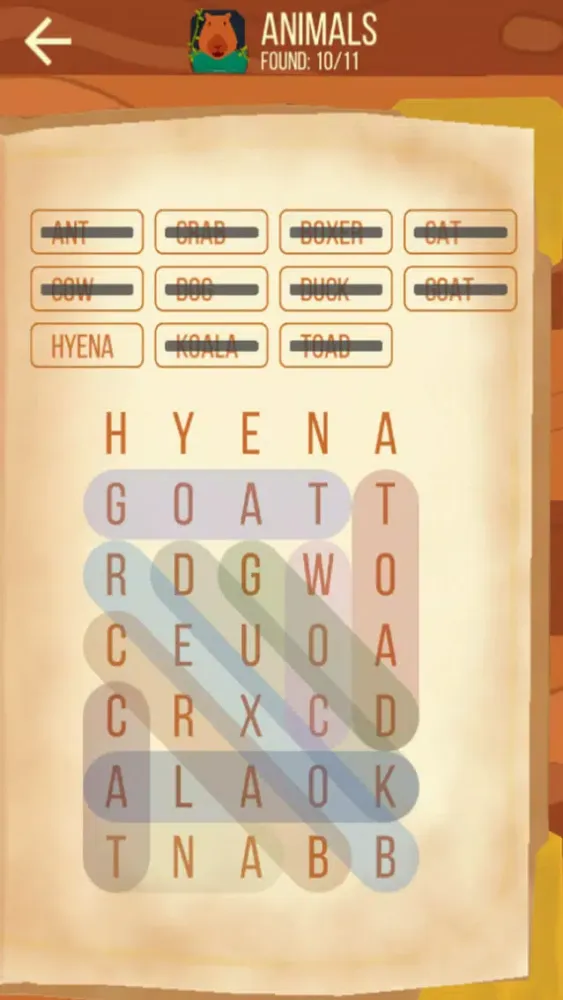 Скриншоты Wizard Word Search