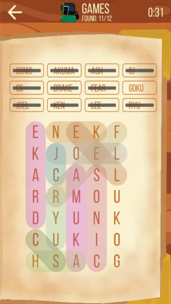Скриншоты Wizard Word Search