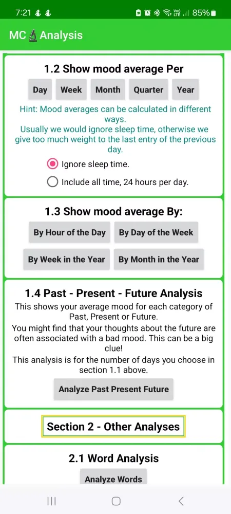 Ảnh chụp màn hình của MoodClues Mood & Laugh Tracker