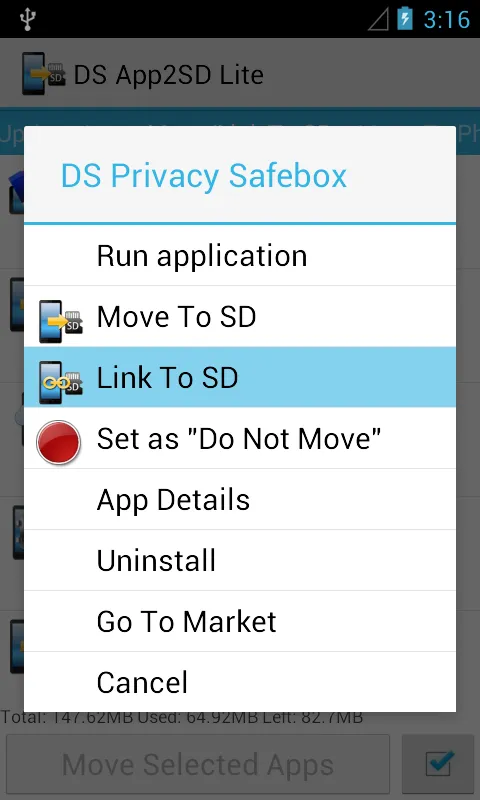 DS App2SD Lite スクリーンショット
