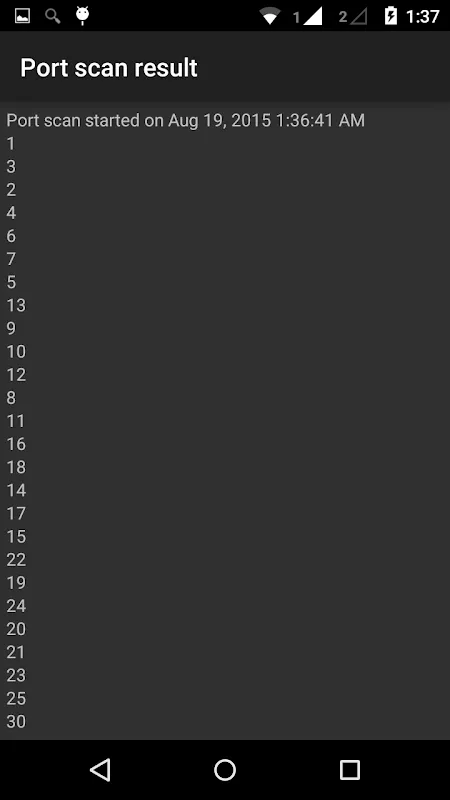 UDP Port Scanner Screenshots