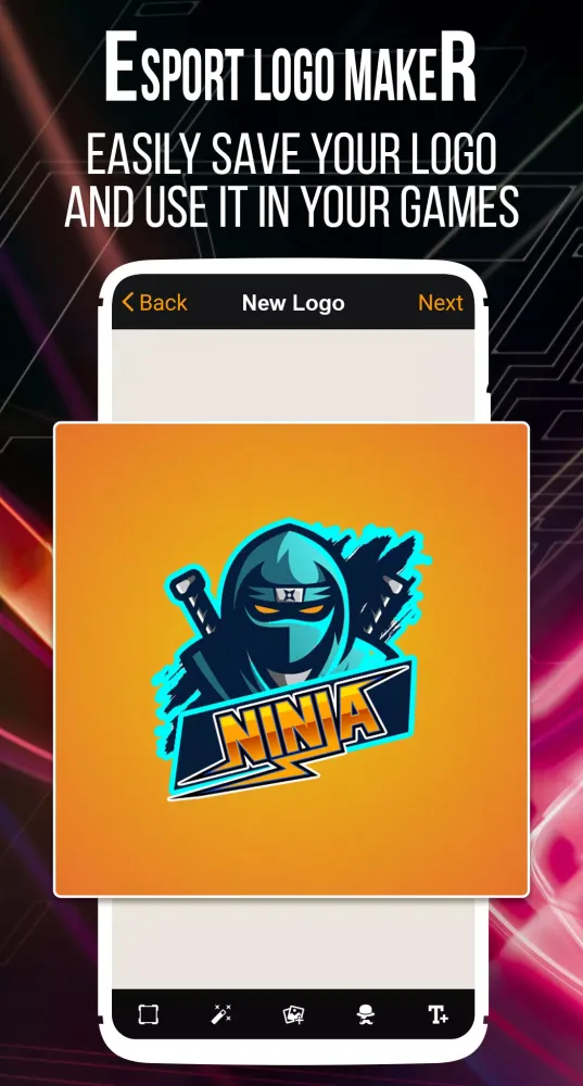 Capturas de tela do Esport Logo Maker