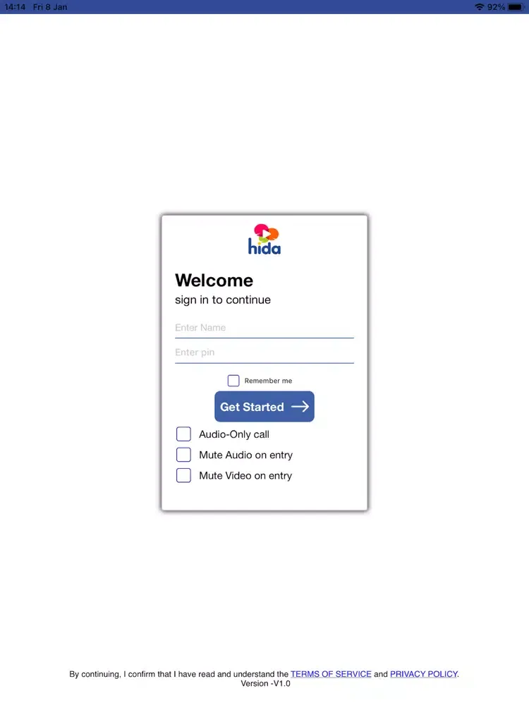 HiDa Webinar iPad  Screenshots