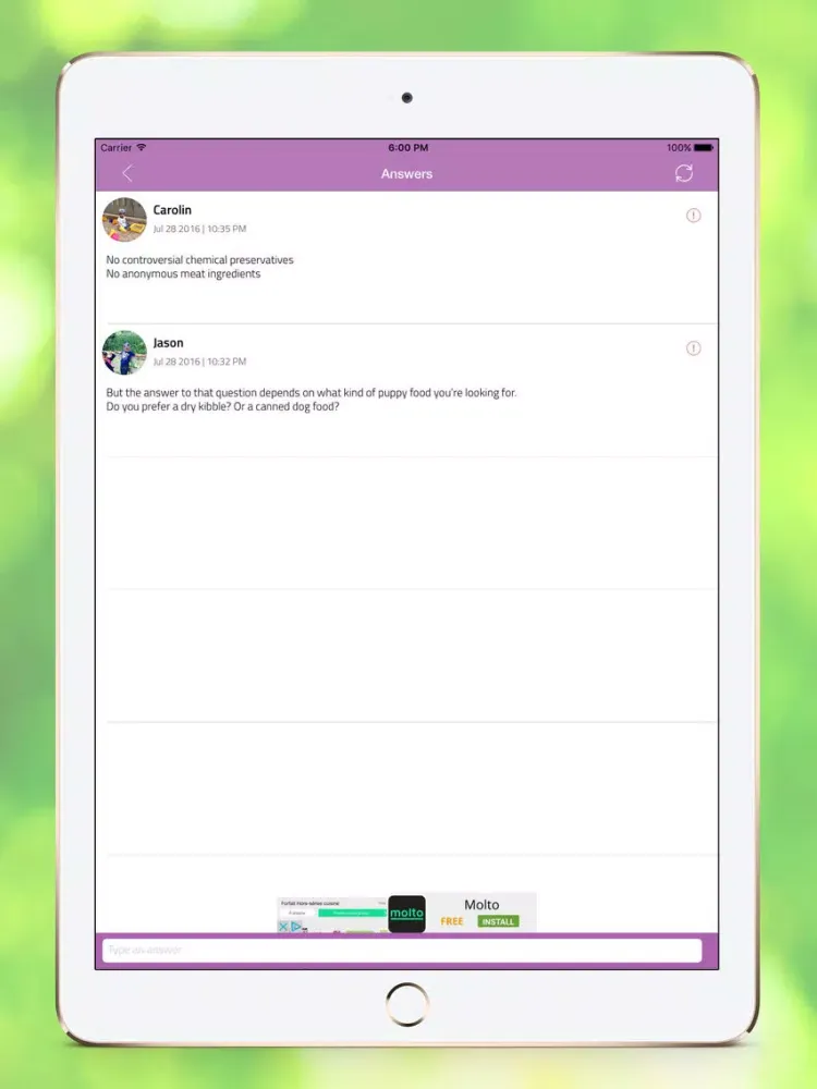 Pet Lovers - Ask pet questions iPad  स्क्रीनशॉट