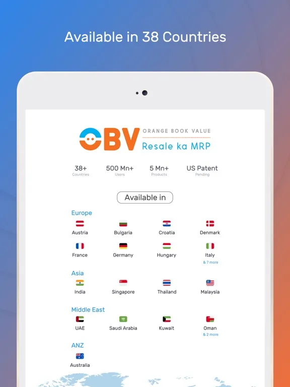 Screenshot di Orange Book Value iPad 