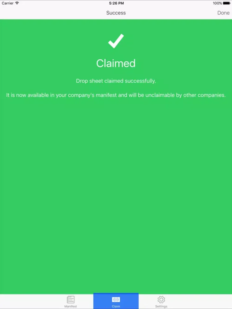 Screenshot di DropClaim Claim iPad 