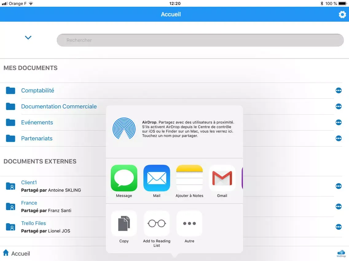 Скриншоты Wedrop iPad 