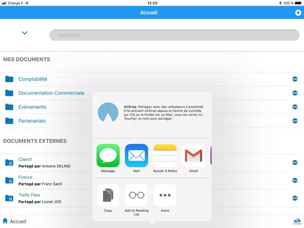 ภาพหน้าจอของ Wedrop pour Somme Numérique iPad 