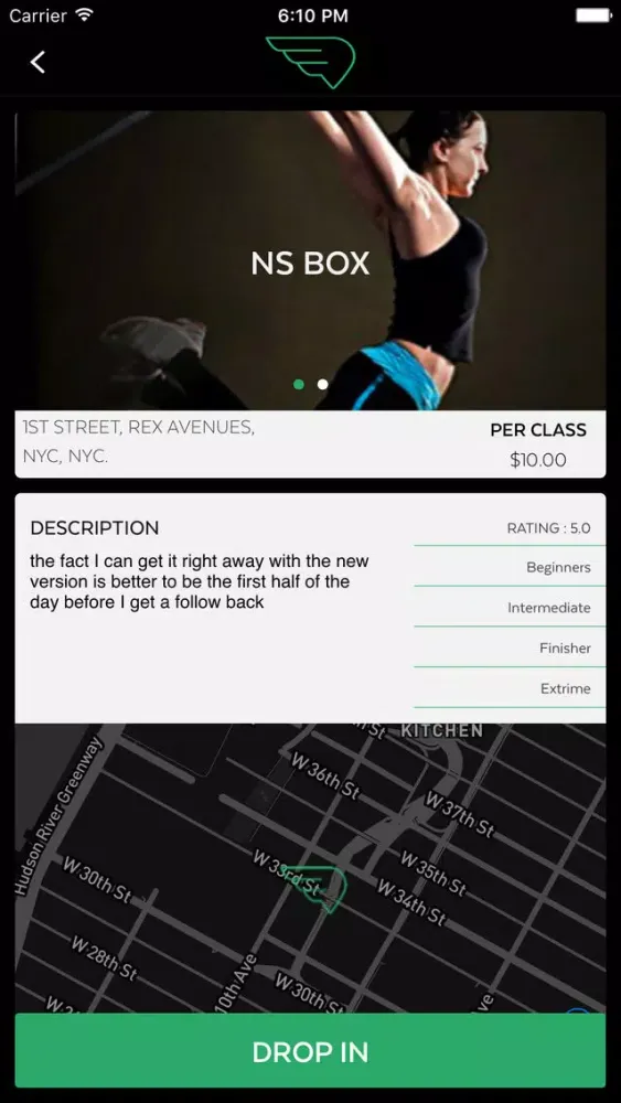 Tangkapan skrin The Drop In App - Find a box wherever you travel