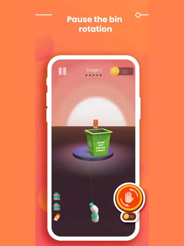Ảnh chụp màn hình của Bin It Right-Toss the trash iPad 