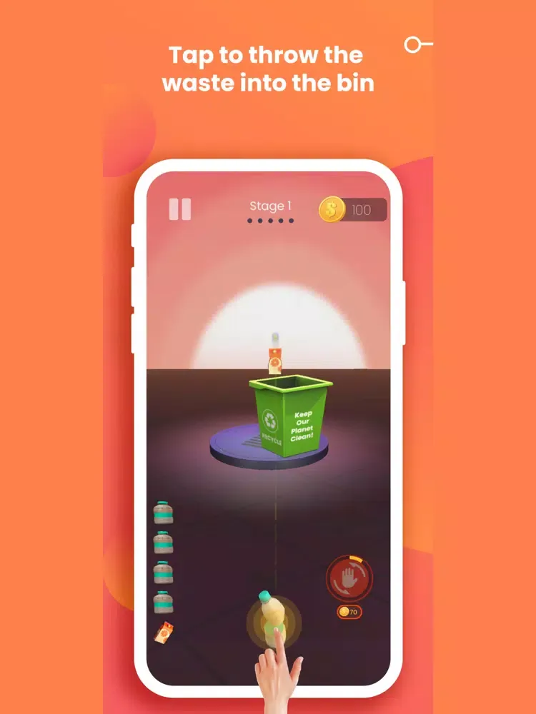 Ảnh chụp màn hình của Bin It Right-Toss the trash iPad 