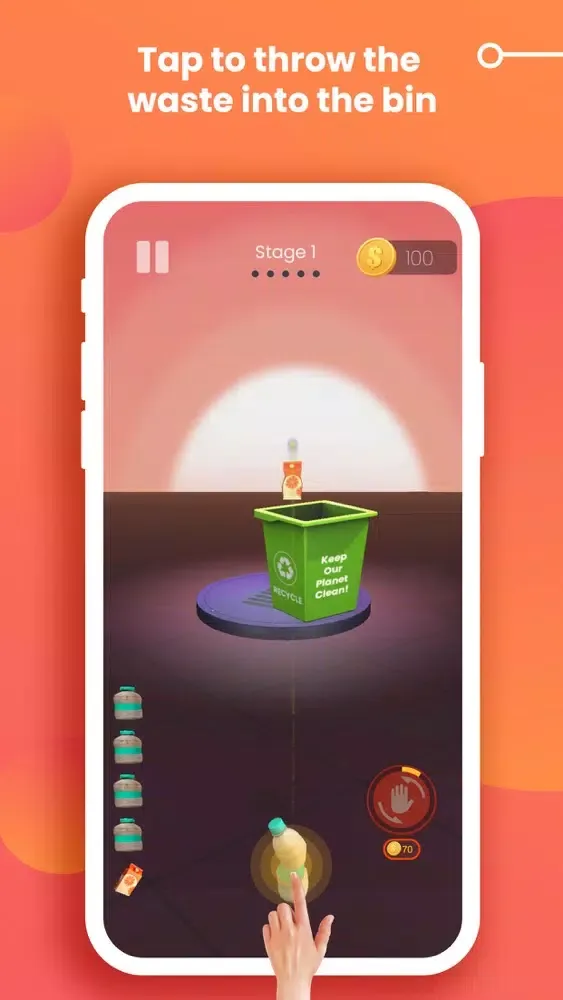 Ảnh chụp màn hình của Bin It Right-Toss the trash