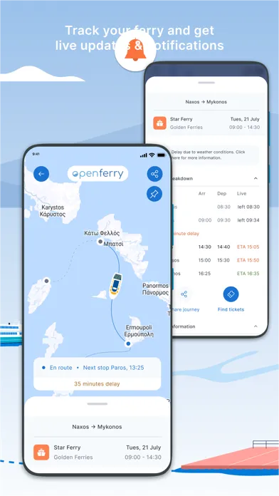 Tangkapan skrin Openferry(NISEA):Ferry Tickets