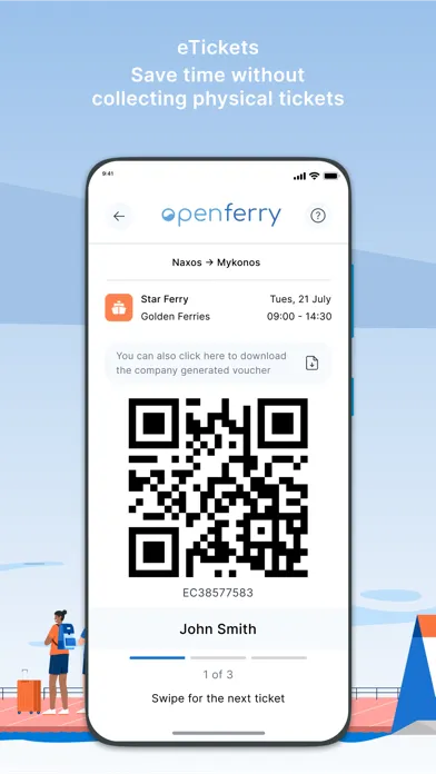 Tangkapan skrin Openferry(NISEA):Ferry Tickets