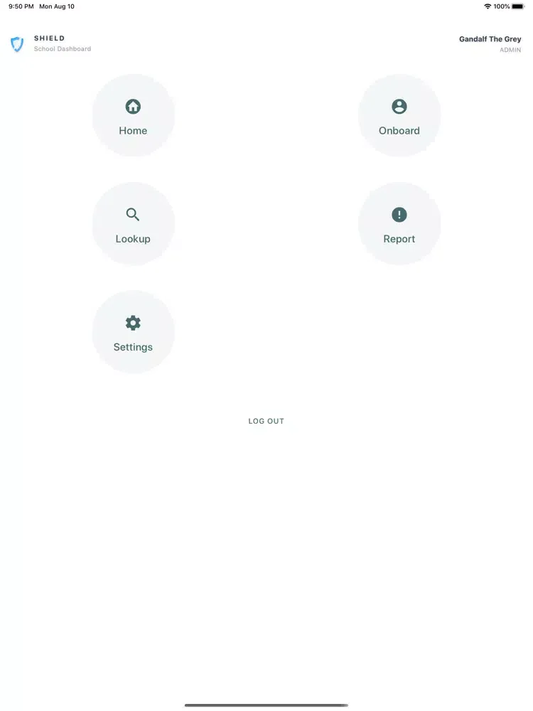 Tangkapan skrin Shield: Track and Trace iPad 