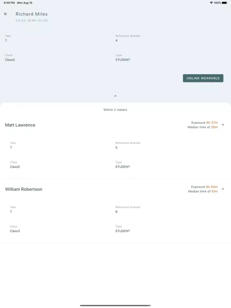 Tangkapan skrin Shield: Track and Trace iPad 