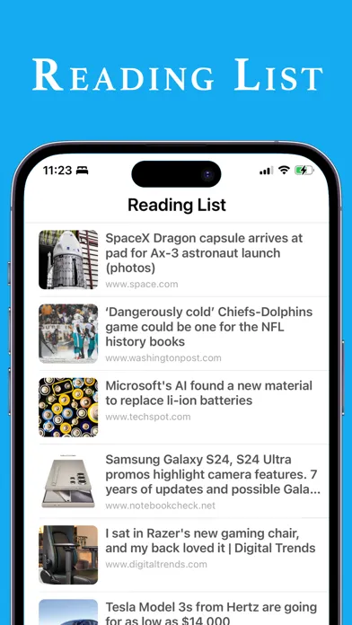ภาพหน้าจอของ Pocket Reader: Read Later