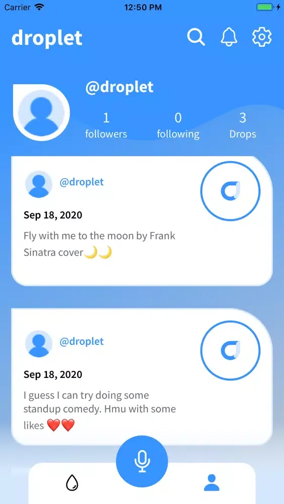 Скриншоты Droplet: Short Form Audio App